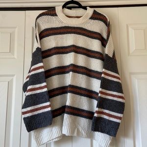 American Eagle Multi Color Striped Sweater